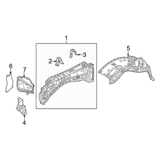 Toyota OE - Fender - Inner Components