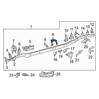 Toyota OE - Front Right Rearward Frame Rail Bracket