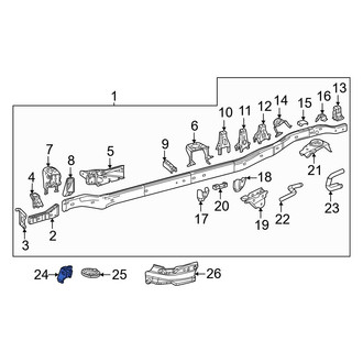 Toyota OE - Front Right Body Mount Cushion
