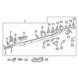 Toyota OE - Frame & Components (164" Wheelbase)