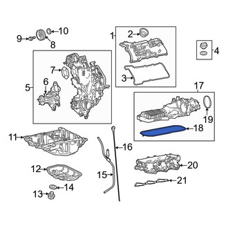 Toyota OE - Upper Engine Intake Manifold Gasket
