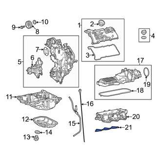 Toyota OE - Lower Engine Intake Manifold Gasket
