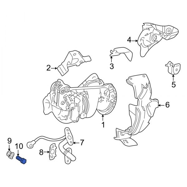 Turbocharger Oil Line Bolt