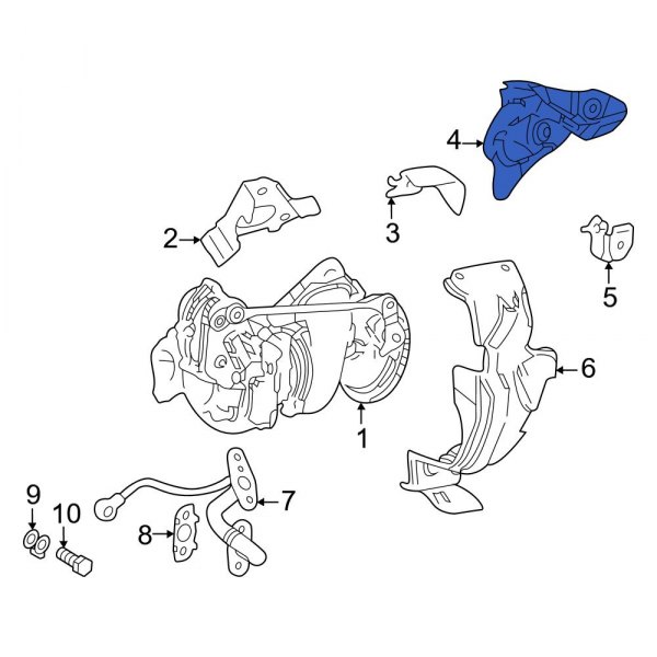 Turbocharger Mount Heat Shield