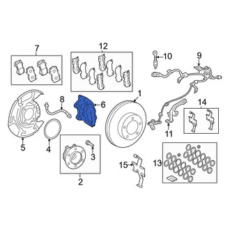 Toyota OE - Front Left Disc Brake Caliper