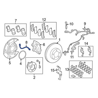 Toyota OE - Front Brake Hydraulic Hose