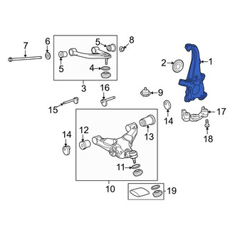 Toyota OE - Left Steering Knuckle