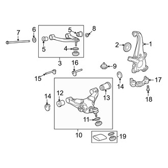 Toyota OE - Front Suspension - Suspension Components (RWD)