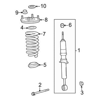 Toyota OE - Front Suspension - Struts & Components (W/O Auto Level), (RWD)