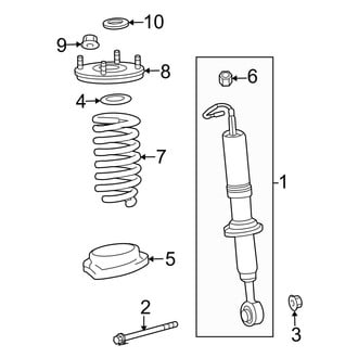 Toyota OE - Front Suspension - Struts & Components (With Auto Level), (RWD)