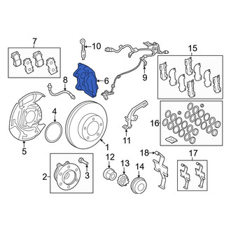 Toyota OE - Front Left Disc Brake Caliper