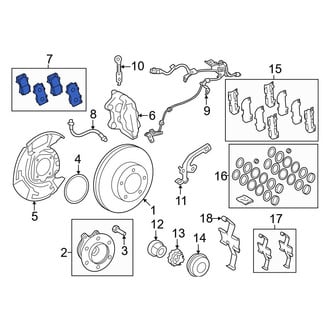 Toyota OE - Front Disc Brake Pad Set