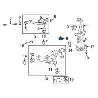 Toyota OE - Front Suspension Control Arm Bumper