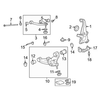Toyota OE - Front Suspension - Suspension Components (1794 Edition / Capstone / Limited / Platinum / SR / SR5 / TRD Pro 4WD)