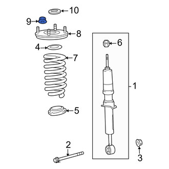 Toyota OE - Suspension Strut Mount Nut