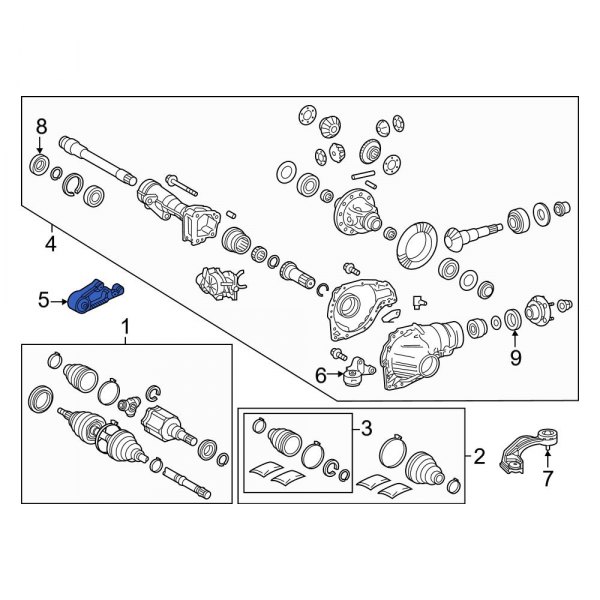 Toyota OE 523800C060 Front Differential Housing Support