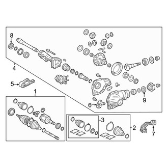 Toyota OE - Front Suspension - Carrier & Front Axles