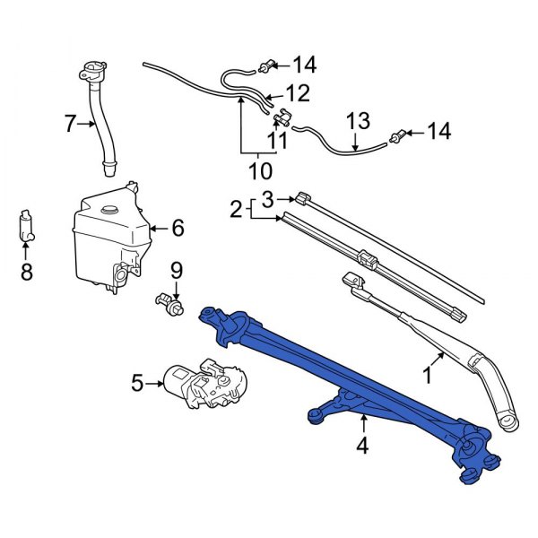 Toyota OE 851500C080 Front Windshield Wiper Linkage