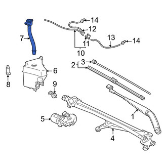Toyota OE - Front Washer Fluid Reservoir Filler Pipe