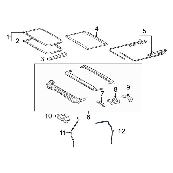 Toyota OE 632470C050 Rear Sunroof Drain Hose