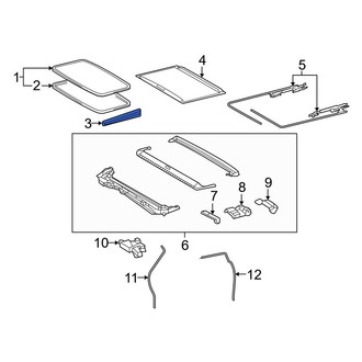 Toyota OE - Sunroof Opening Trim