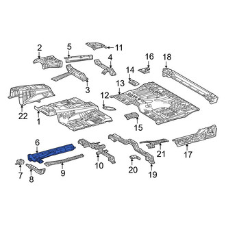 Toyota OE - Front Right Floor Side Rail