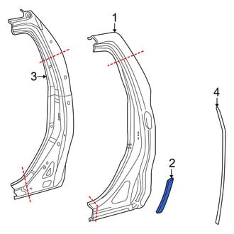 Toyota OE - Rear Left Stone Guard
