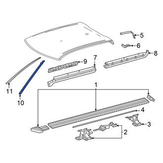 Toyota OE - Front Right Windshield Molding
