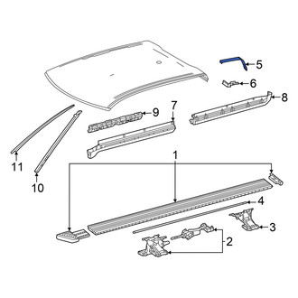 Toyota OE - Right Roof Drip Molding