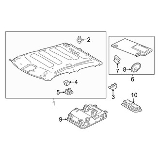 Toyota OE - Cab - Headliner (W/O Sunroof), (Limited / SR / SR5 Double Cab)