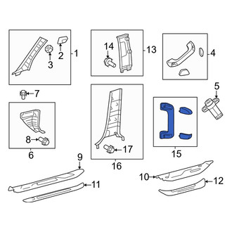 Toyota OE - Rear Left Interior Grab Bar