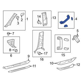 Toyota OE - Rear Left Interior Grab Bar