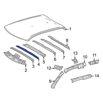 Toyota OE - Front Roof Bow