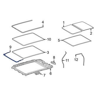 Toyota OE - Sunroof Deflector