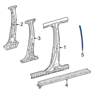 Toyota OE - Right Door Pillar Post Seal