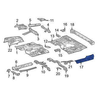 Toyota OE - Rear Left Floor Side Rail