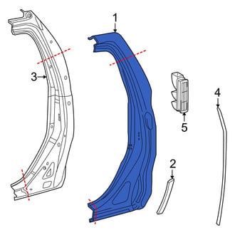 Toyota OE - Left Body C-Pillar