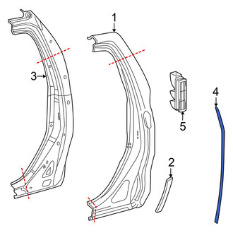 Toyota OE - Left Side Body Trim Protector