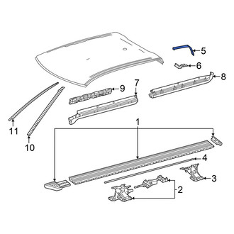 Toyota OE - Right Roof Drip Molding