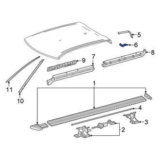 Toyota OE - Roof Drip Molding Clip