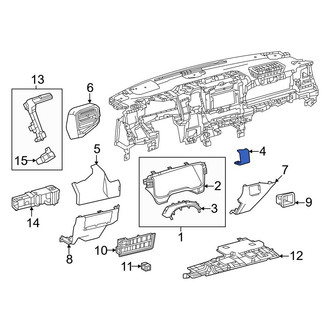 Toyota OE - Left Inner Instrument Panel Molding