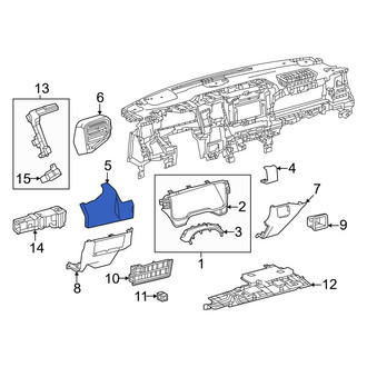 Toyota OE - Left Lower Outer Instrument Panel Trim Panel