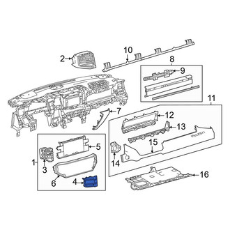 Toyota OE - Center Left Instrument Panel Bezel
