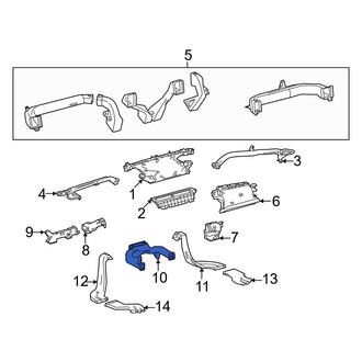 Toyota OE - Front Lower Center Instrument Panel Air Duct