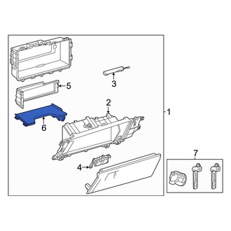 Toyota OE - Front Glove Box Mat