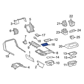 Toyota OE - Center Console Mat
