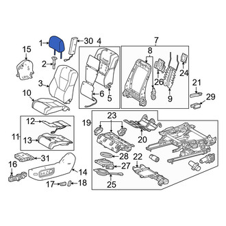 Toyota OE - Front Left Headrest