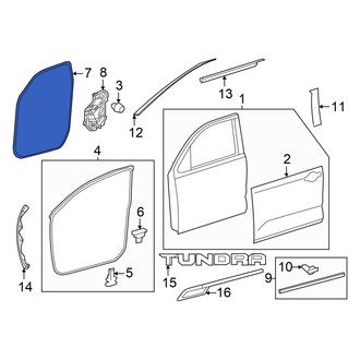 Toyota OE - Front Left Inner Door Seal