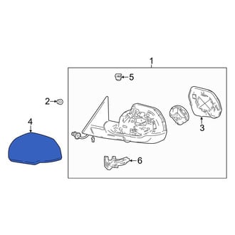 Toyota OE - Front Left Door Mirror Cover