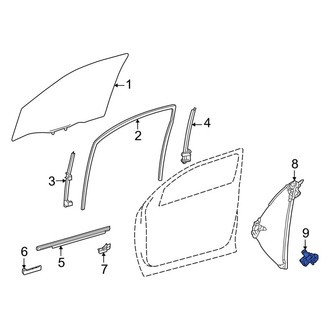 Toyota OE - Front Right Window Motor